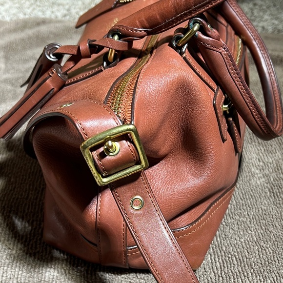 Coach Molly East West Leather Satchel - Picture 4 of 14